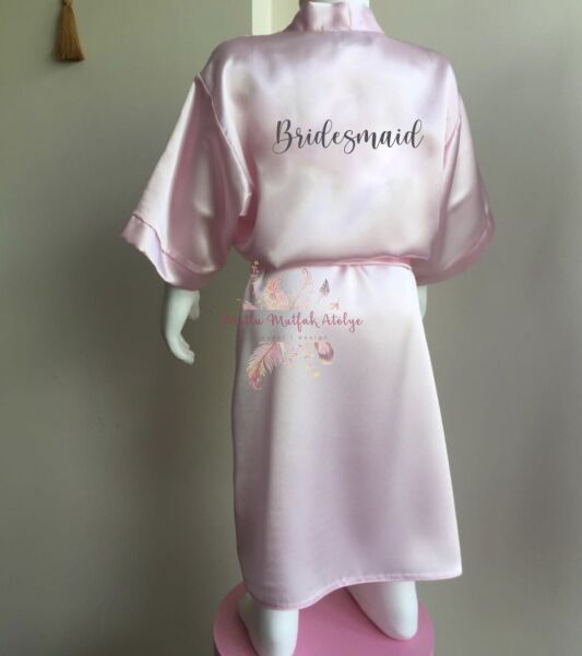 Açık Pembe Çocuk Sabahlığı