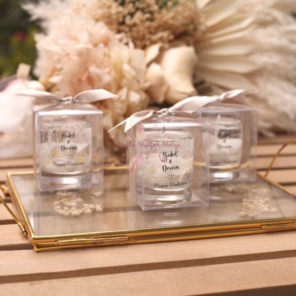 Hediyelik Deniz Kabuklu Kutulu Jel Mum