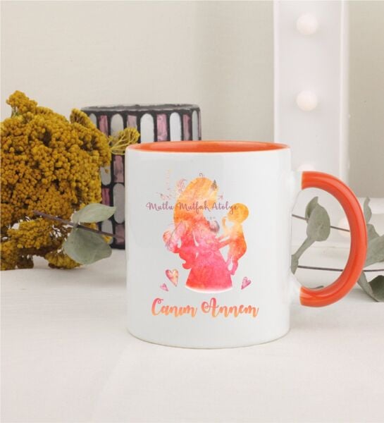 Anneler Günü Canım Annem Turuncu Kupa Bardak
