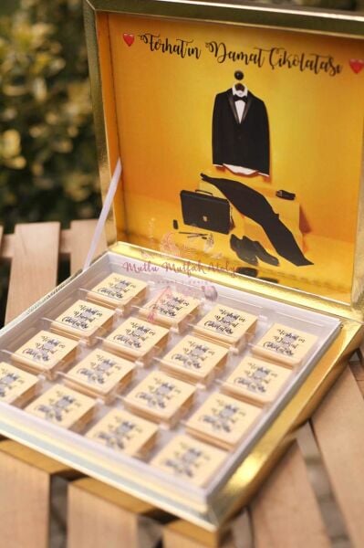 Damat Bohçası İçin 32'li Kutulu Çikolata