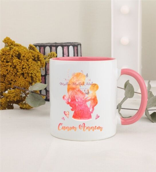 Anneler Günü Canım Annem Pembe Kupa Bardak