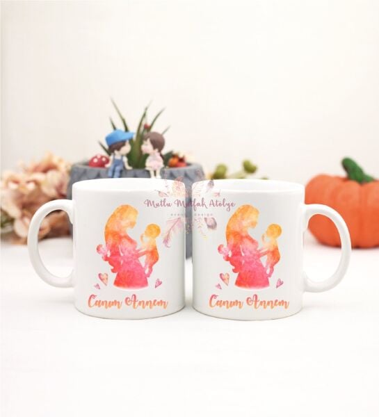 Anneler Günü Canım Annem İkili Kupa Bardak
