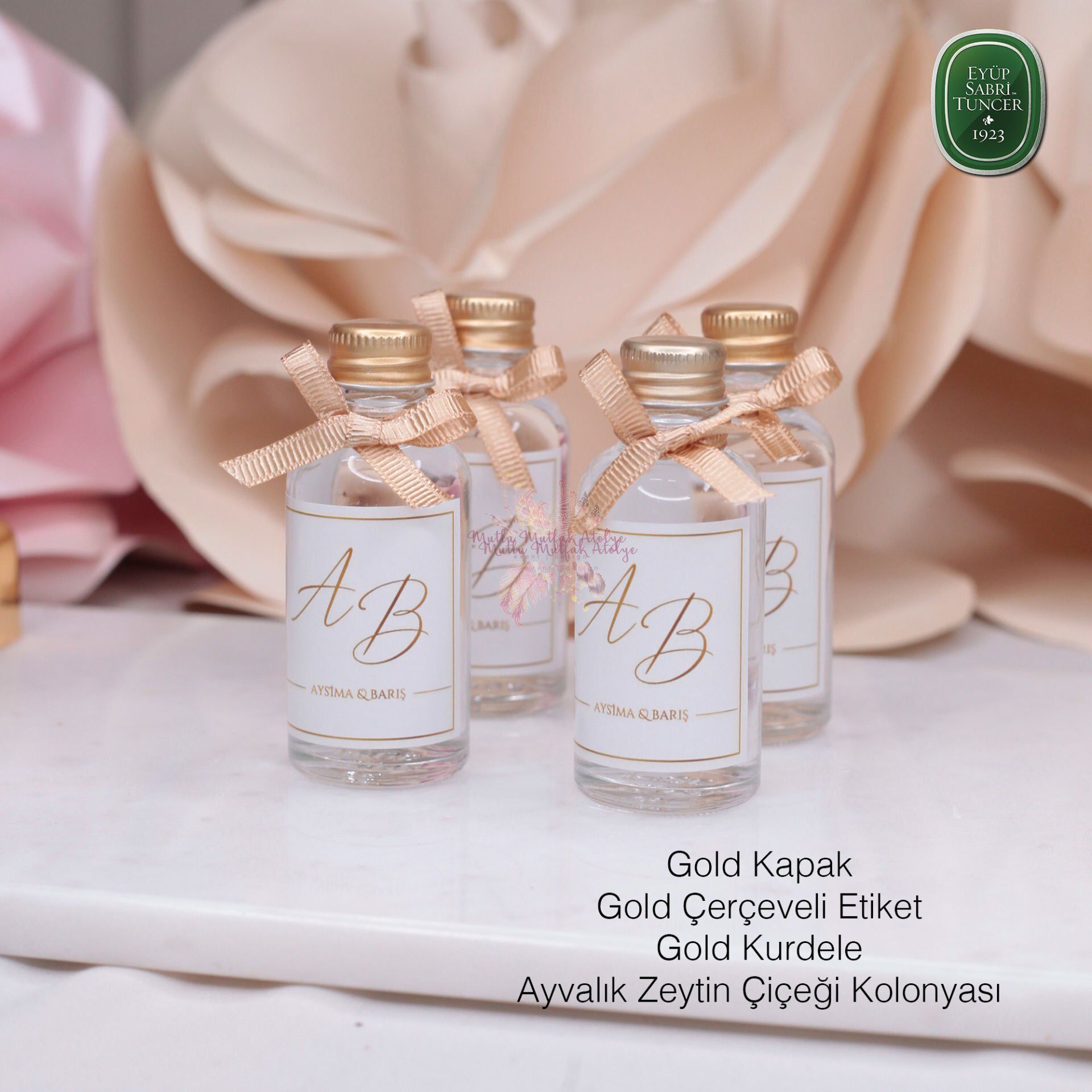 Kurdele Süslemeli Hediyelik Eyüp Sabri Tuncer Kolonya