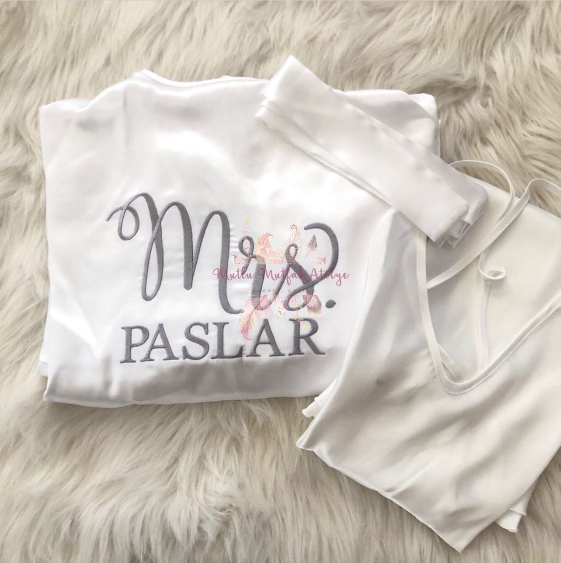 Bride Nakışlı Sabahlık