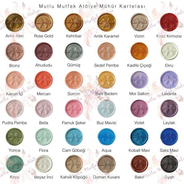 Kişiye Özel Mühürlü Menü Kartı 9X19