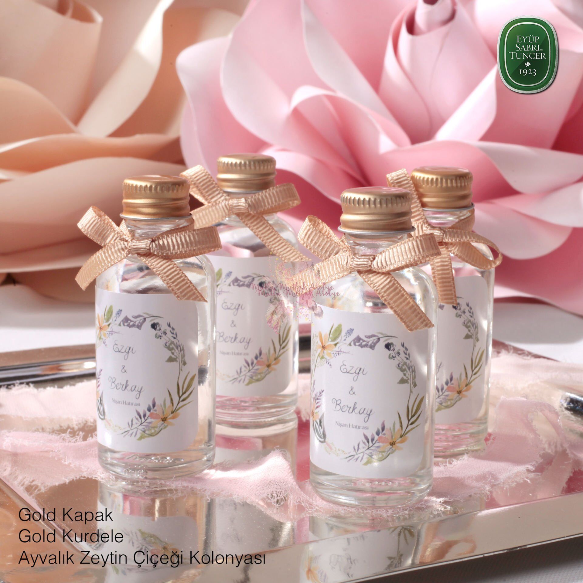 Kurdele Süslemeli Hediyelik Eyüp Sabri Tuncer Kolonya