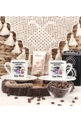 Kişiye Özel Öğretmenler Günü Hediyesi İsimli Canım Öğretmenim  İkili Türk Kahvesi Fincanı