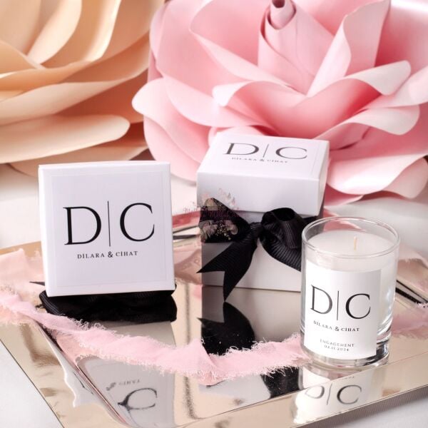 Hediyelik Vanilya Kokulu Kutulu Mum