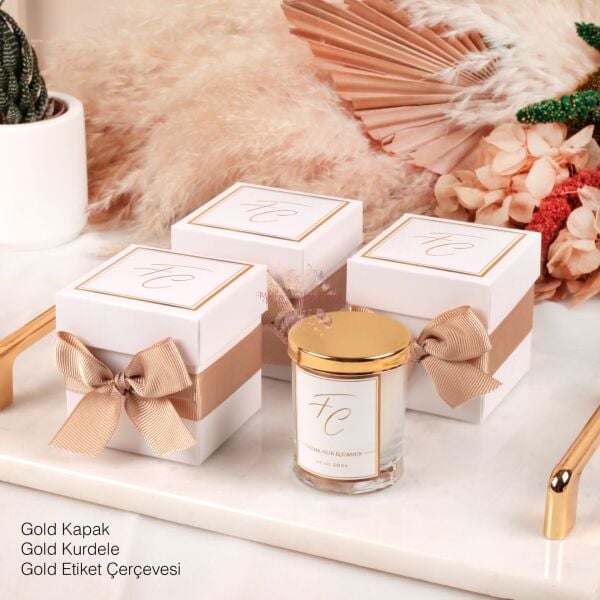 Hediyelik Kapaklı Kokulu Kutulu Mum