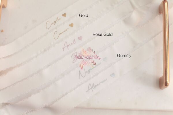 İsimli İpek Söz Kurdelesi