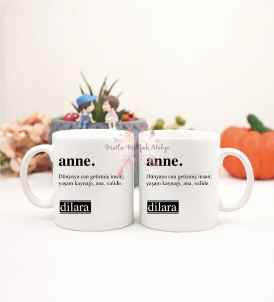 Kişiye Özel Anneler Günü İkili Kupa Bardak