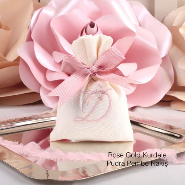 Harf Nakışlı Lavanta Kesesi