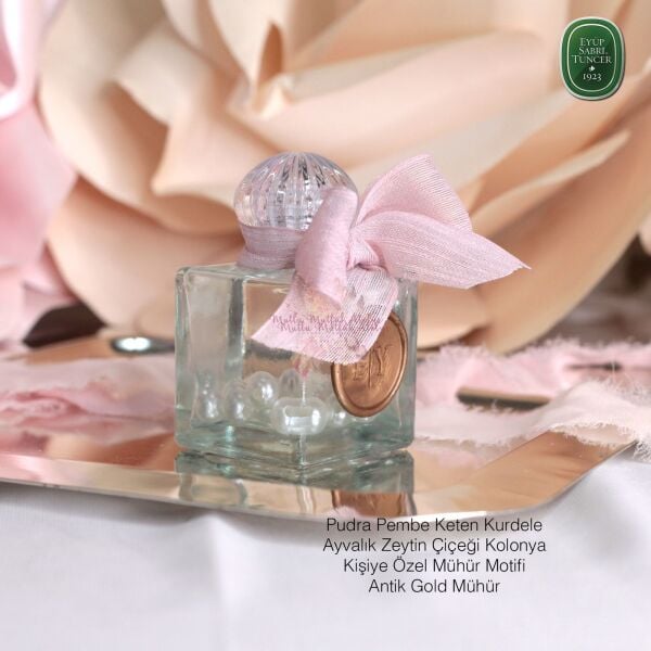 Kare Cam Şişe İncili Hediyelik Eyüp Sabri Tuncer Kolonya