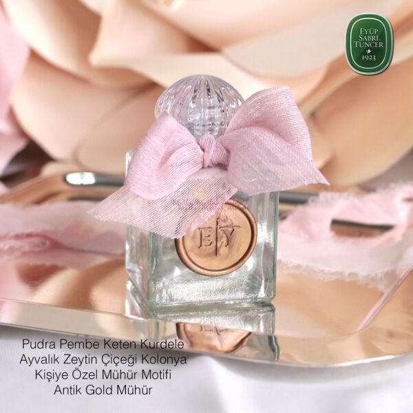 Kare Cam Şişe İncili Hediyelik Eyüp Sabri Tuncer Kolonya