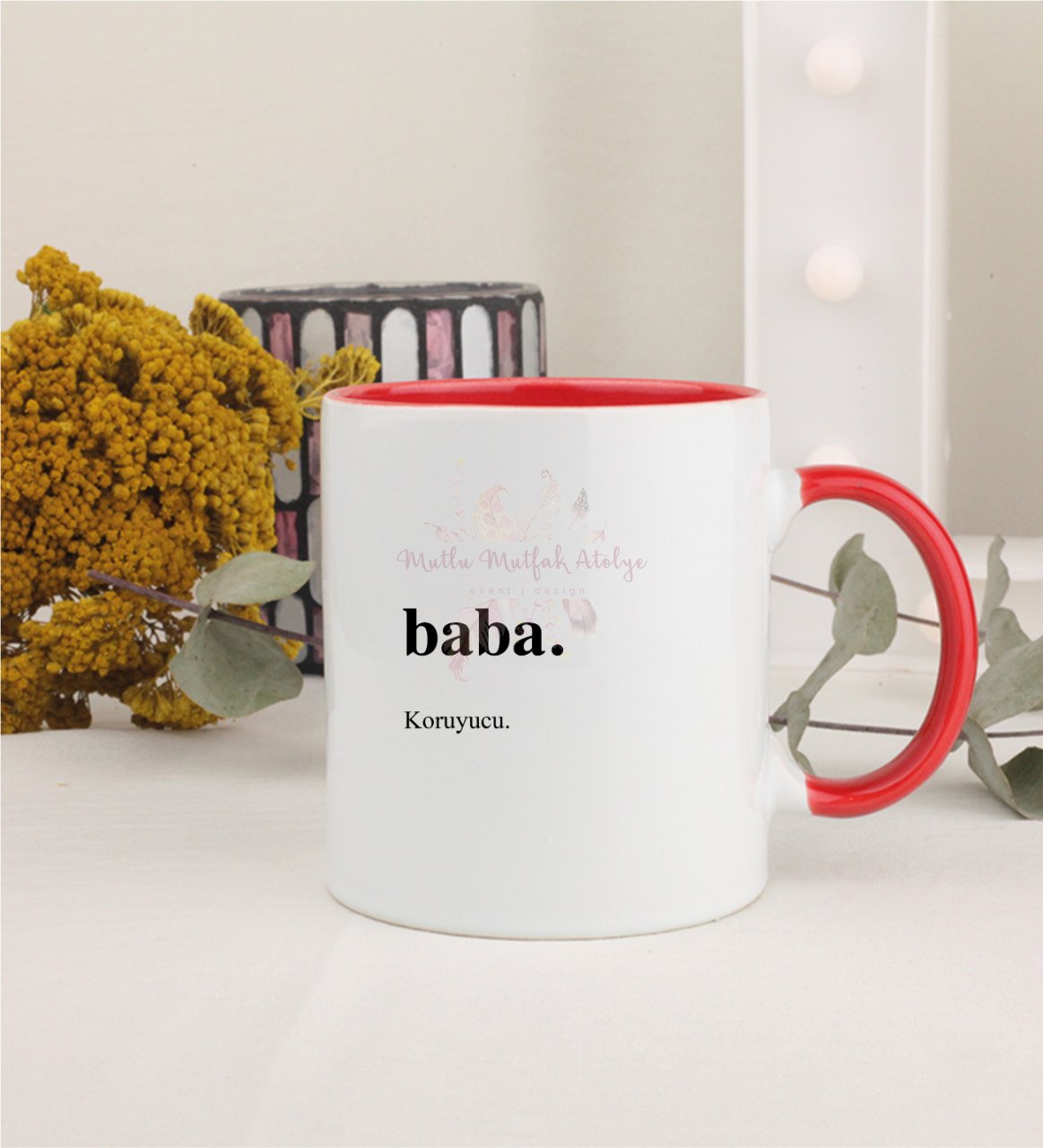 Babalar Günü Kırmızı Kupa Bardak