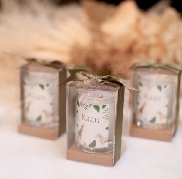 Hediyelik Kutulu Mum Yükseltili Safari Konseptli