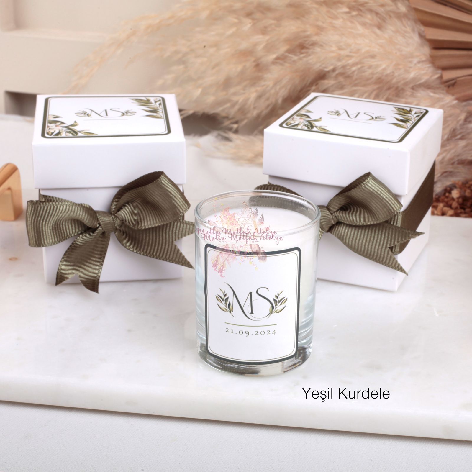 Hediyelik Vanilya Kokulu Kutulu Mum