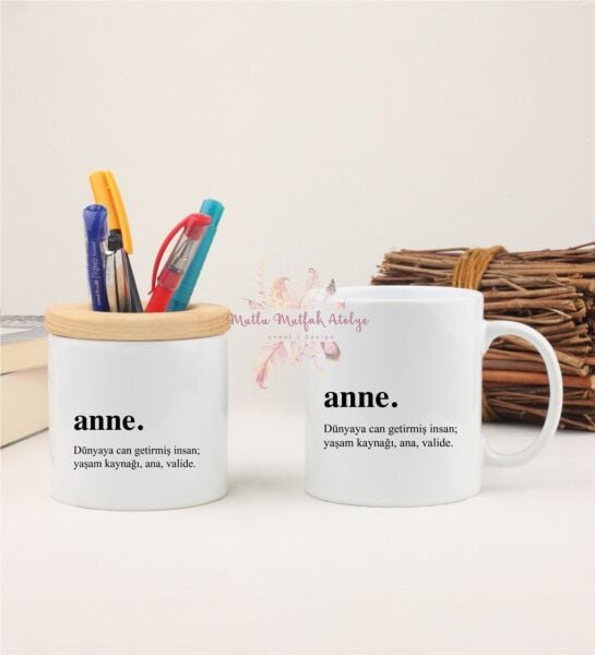 Anneler Günü Kalemlik ve Kupa Bardak