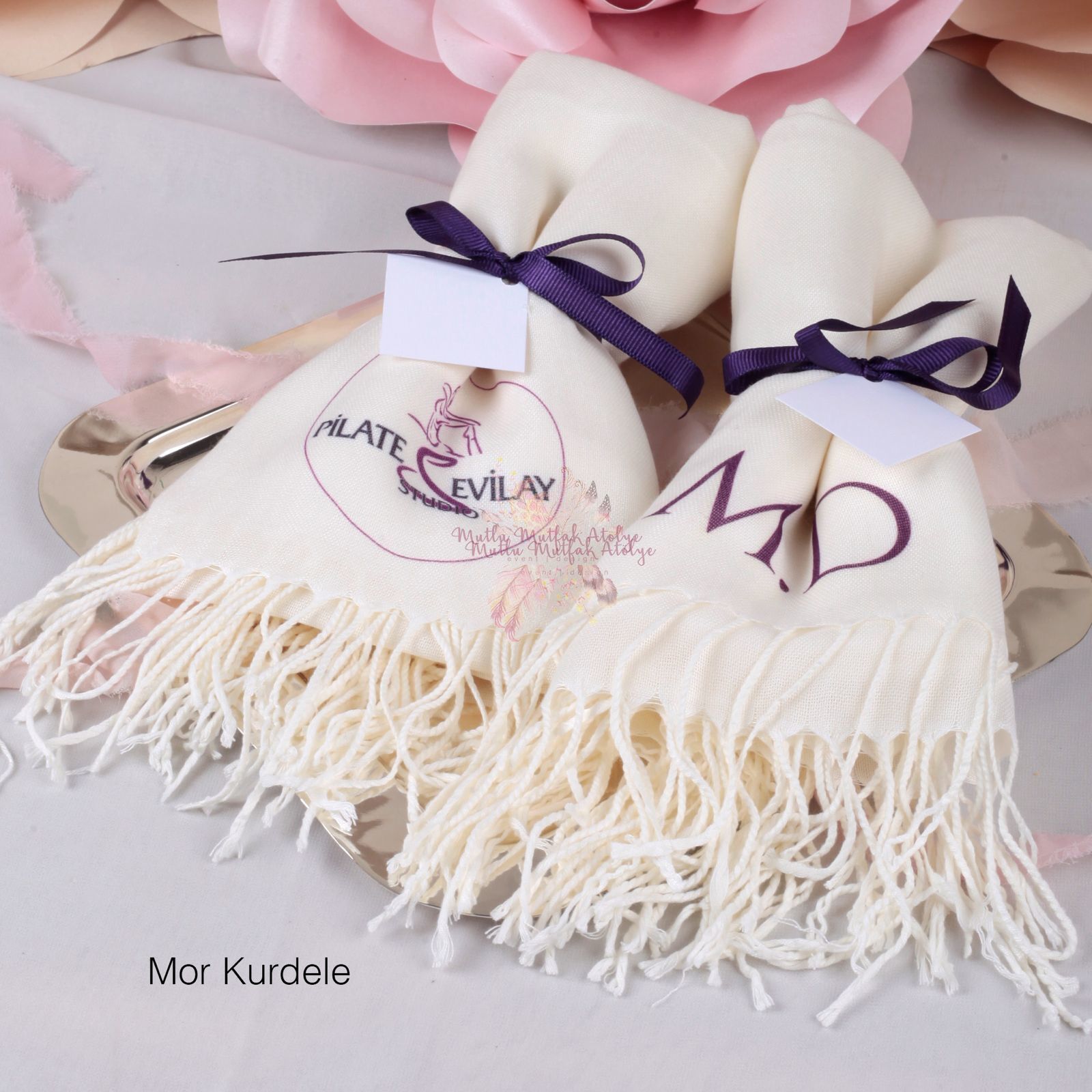 Hediyelik Kişiye Özel Baskılı Renkli Şal