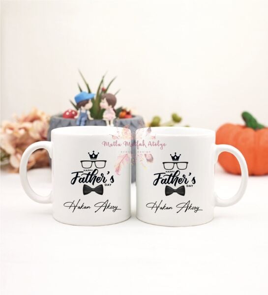 Kişiye Özel Babalar Günü İkili Kupa Bardak