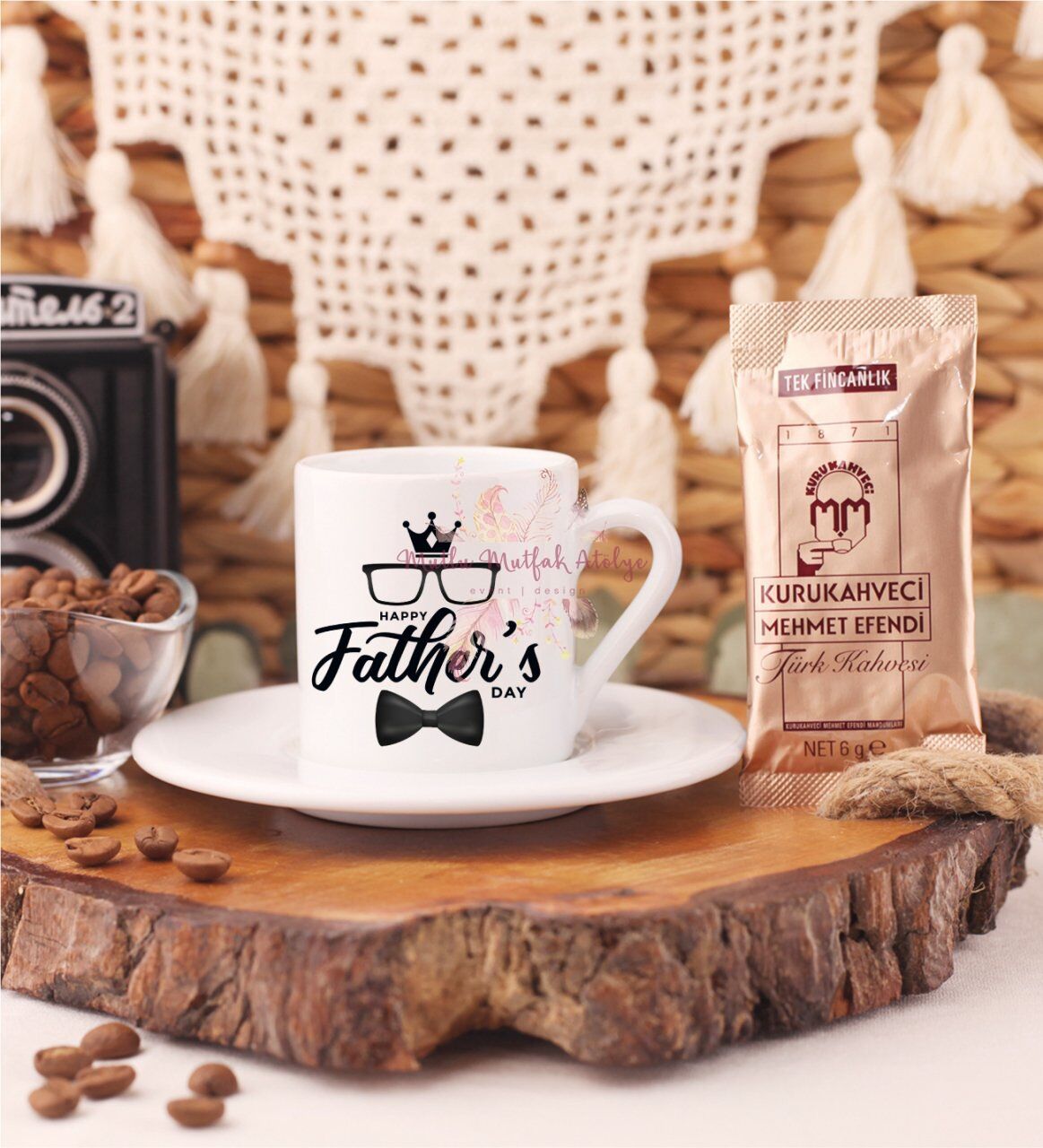 Babalar Günü Türk Kahvesi Fincanı