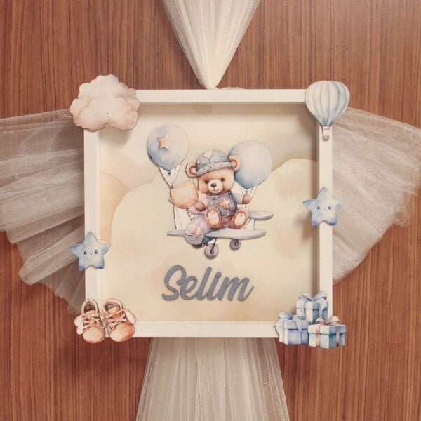 Ayıcık Temalı Kapı Süsü