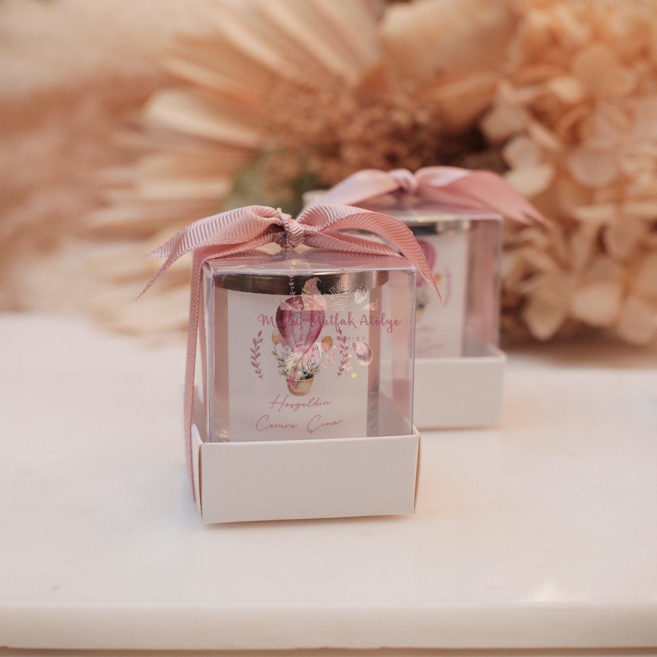 Hediyelik Kapaklı Kutulu Mum Bebek Çocuk Doğum Günü Hediyesi