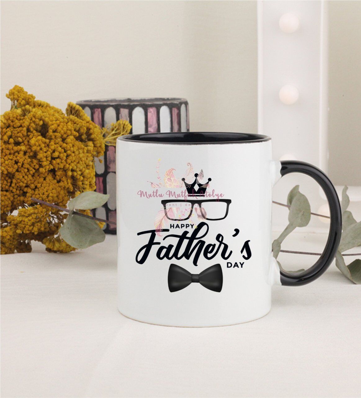 Babalar Günü Siyah Kupa Bardak