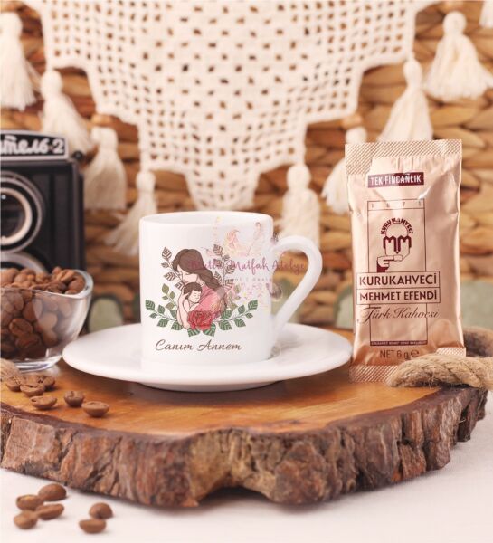 Anneler Günü Türk Kahvesi Fincanı