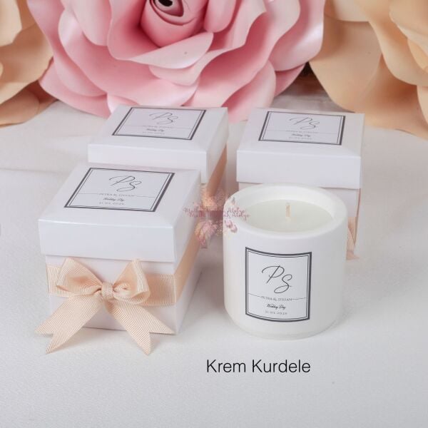 Vanilya Esintili Kutulu Beton Mum