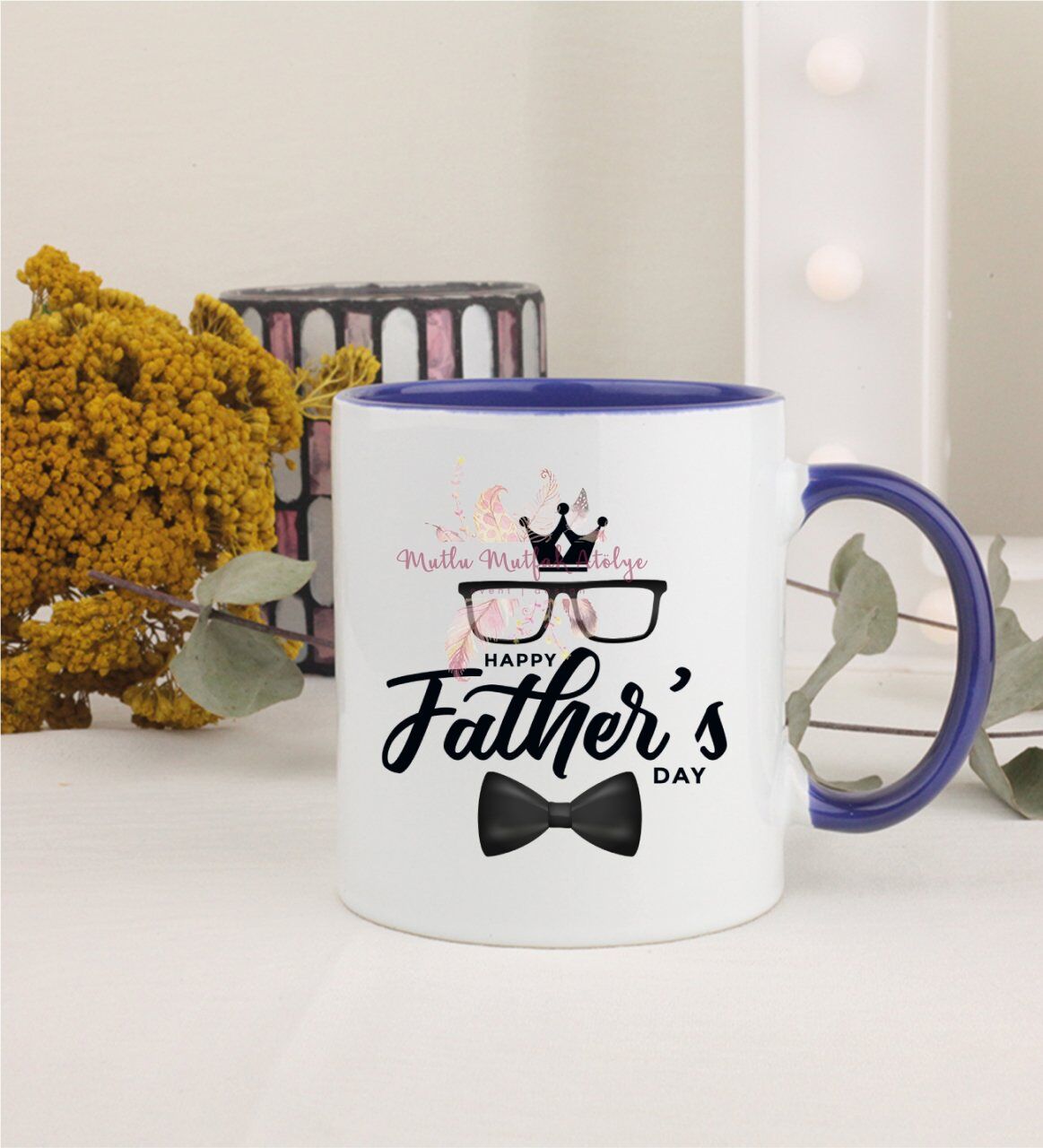 Babalar Günü Lacivert Kupa Bardak