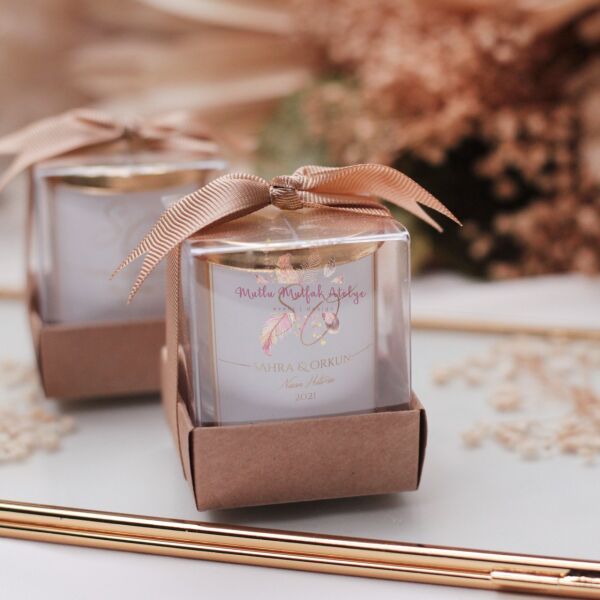Hediyelik Kapaklı Kutulu Mum