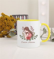 Anneler Günü Sarı Kupa Bardak