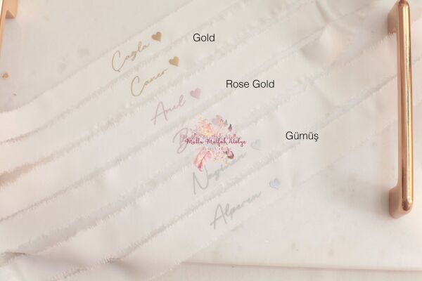 İsimli İpek Söz Kurdelesi