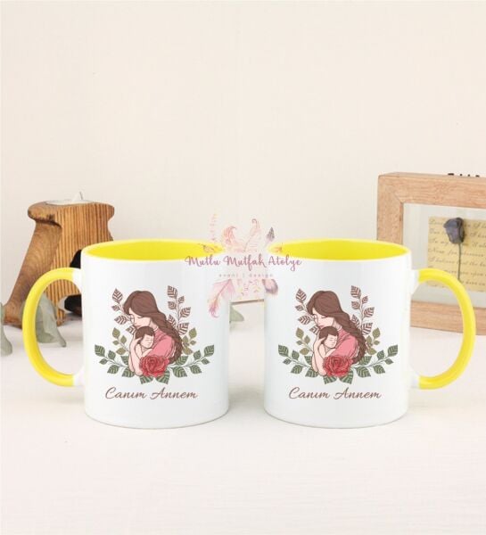 Anneler Günü İkili Sarı Kupa Bardak