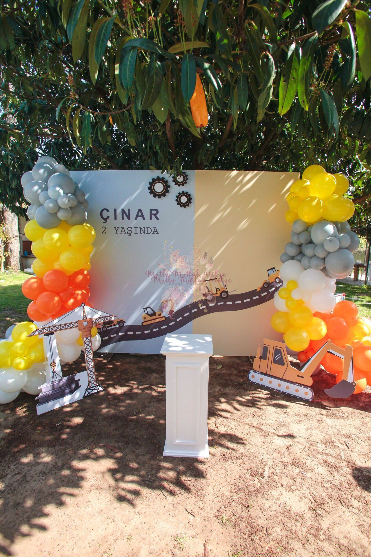 İnşaat Doğum Günü Konsepti