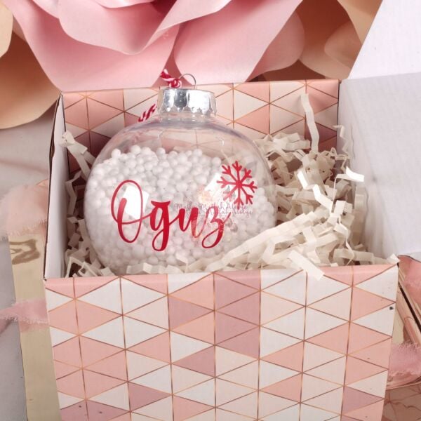 İsimli Yılbaşı Çam Ağacı Süsü