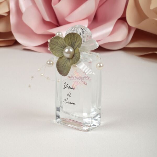 İncili ve Çiçek Süslemeli Söz Nişan Bebek Hediyeliği Eyüp Sabri Tuncer Kolonya