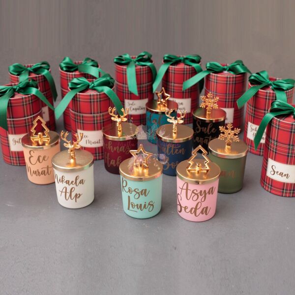 Kişiye Özel Yılbaşı Hediyelik Mum