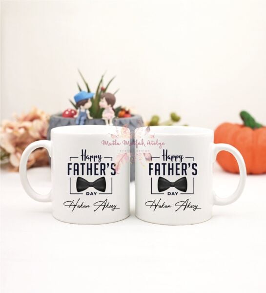 Kişiye Özel Babalar Günü İkili Kupa Bardak