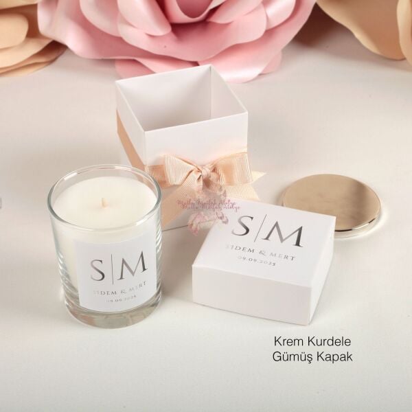 Büyük Boy Kare Kutulu Kapaklı Vanilya Kokulu Mum – Özel Günler İçin Hediyelik