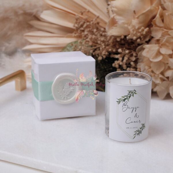 Hediyelik Mühürlü Kutulu Mum
