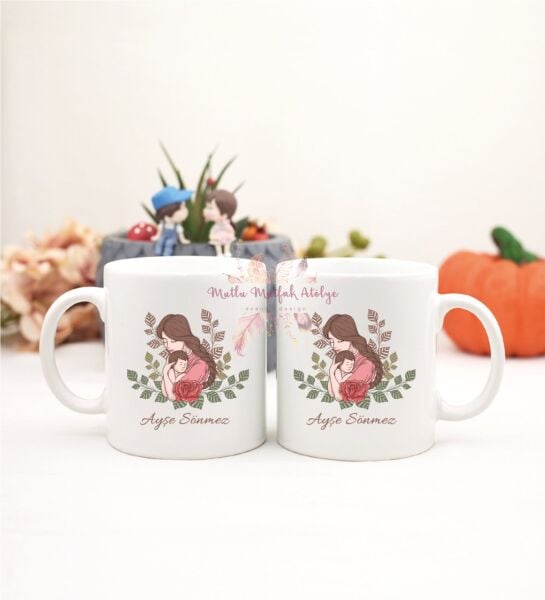 Kişiye Özel Anneler Günü İkili Kupa Bardak