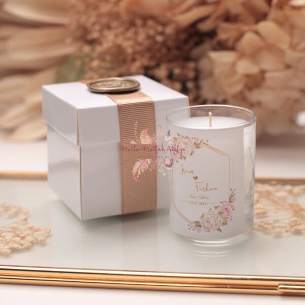 Hediyelik Mühürlü Kutulu Mum