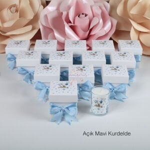 Ayıcık Konseptli Hediyelik Vanilya Kokulu Kutulu Mum