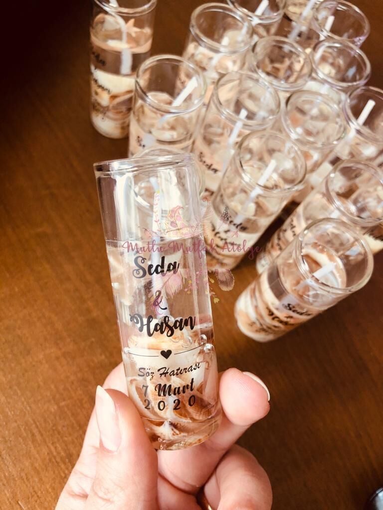 Hediyelik Deniz Kabuklu Jel Mum