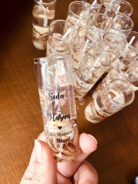 Hediyelik Deniz Kabuklu Jel Mum