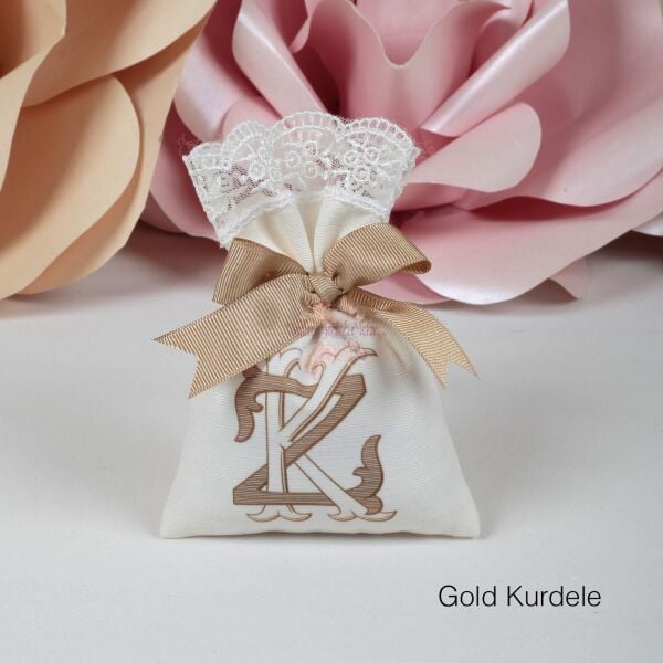 Monogram Desenli Baskılı Lavanta Kesesi – Hediyelik ve Kişiye Özel Tasarım