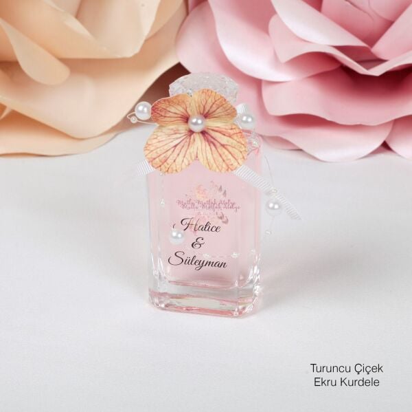 İncili ve Çiçek Süslemeli Söz Nişan Bebek Hediyeliği Eyüp Sabri Tuncer Kolonya