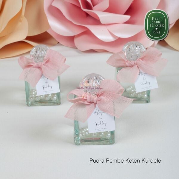 Kare Cam Şişe İncili Hediyelik Eyüp Sabri Tuncer Kolonya